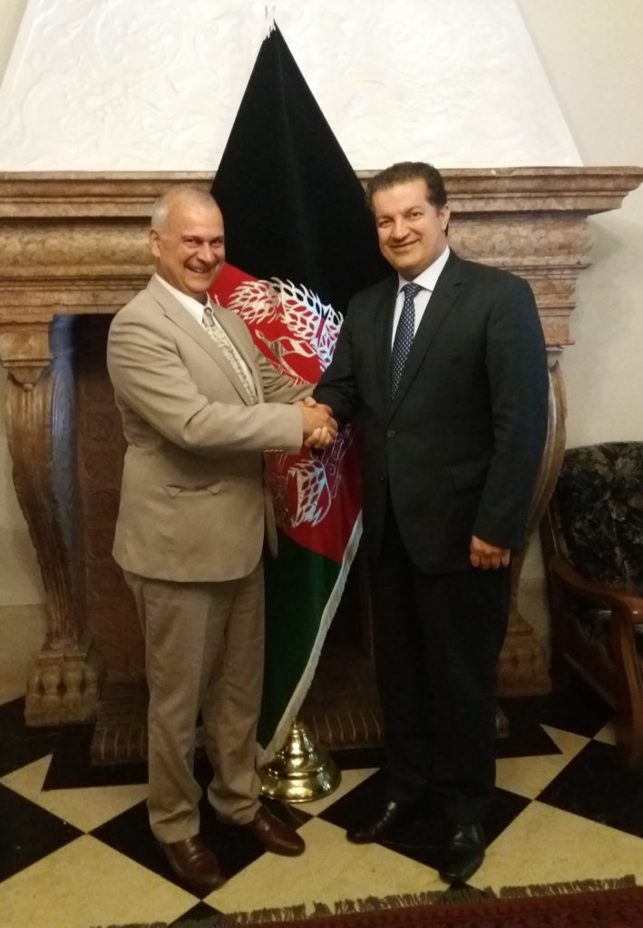 , Ambassador of Afghanistan receives SADF team in Brussels