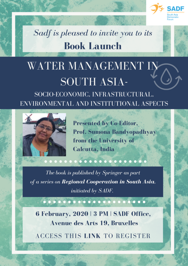 , SADF Book Launch on Water Management in South Asia