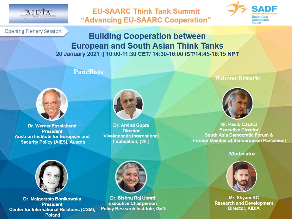 , EU-SAARC Think Tank Summit