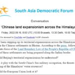 SADF.Chinese land expansionism across the Himalayas.copy
