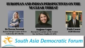 , European and Indian perspectives on the nuclear threat